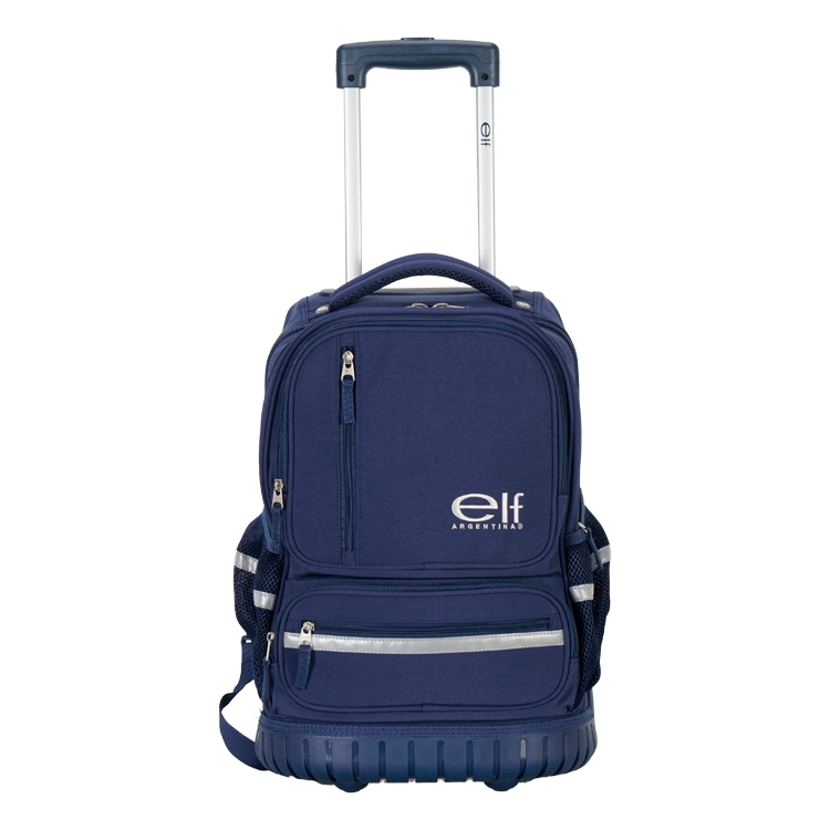 Mochila Escolar Elf 2026 2 Divisiones Azul con Carro Art.I6465B